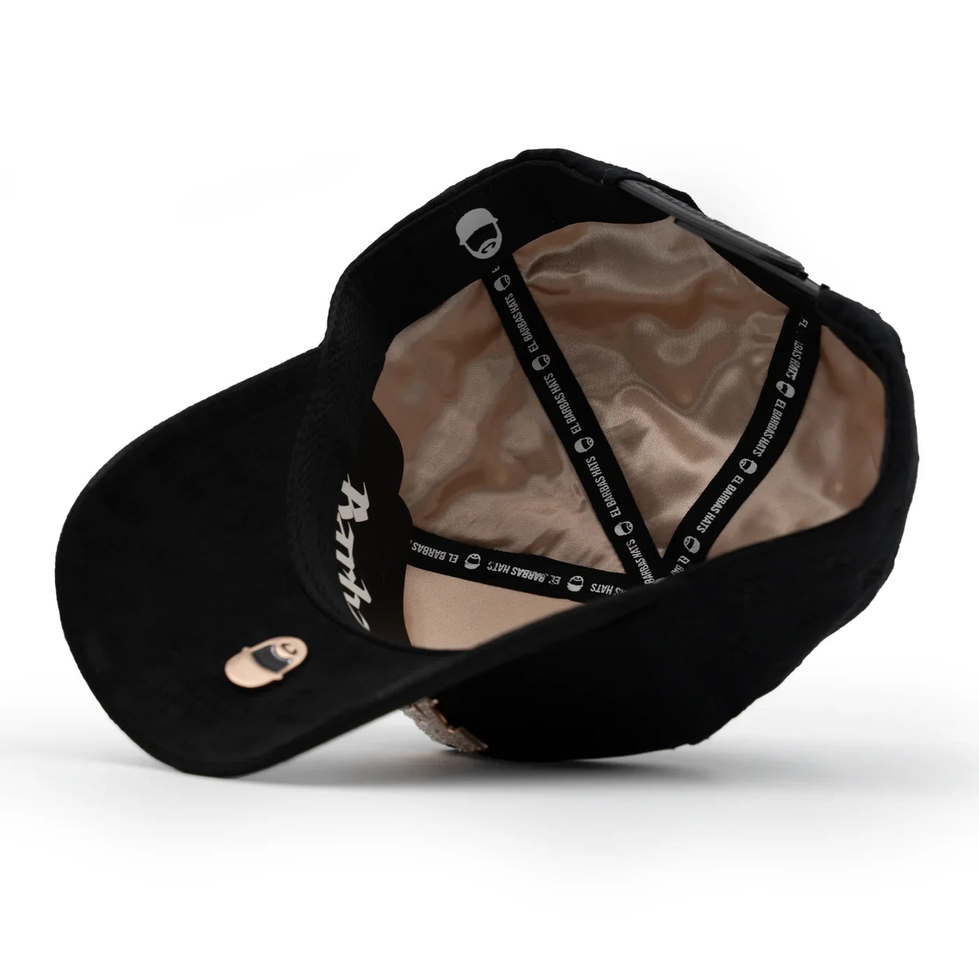 BARBAS HATS ROSE GOLD SKULLS