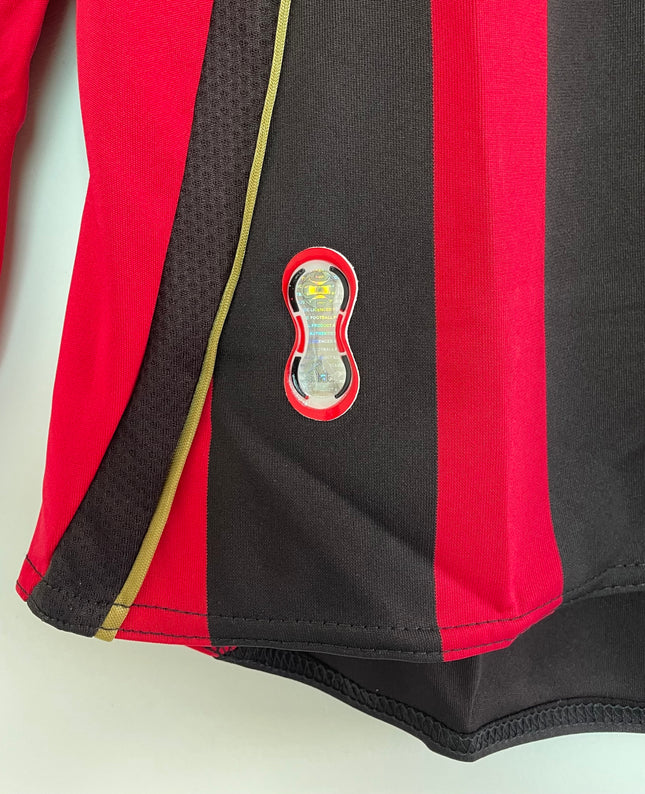 JERSEY MANGA LARGA AC MILAN